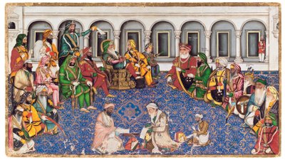 Il Darbar del Maharaja Ranjit Singh, c.1850 da Hasan al Din